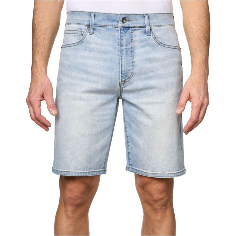 LAZER Mens Drew Slim-Fit Stretch 9'' Casual Denim Shorts, NWT